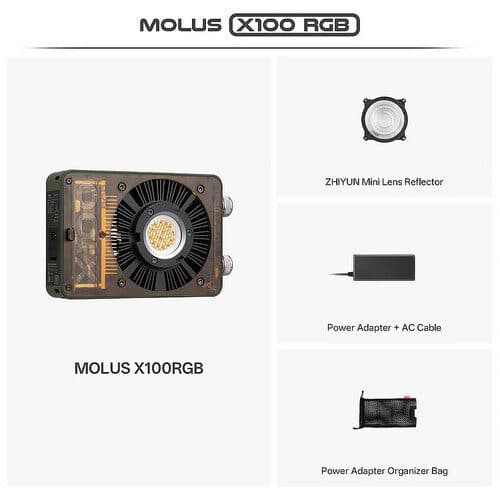 نور ثابت ژیون Zhiyun MOLUS X100 RGB Pocket Light — تصویر ۳