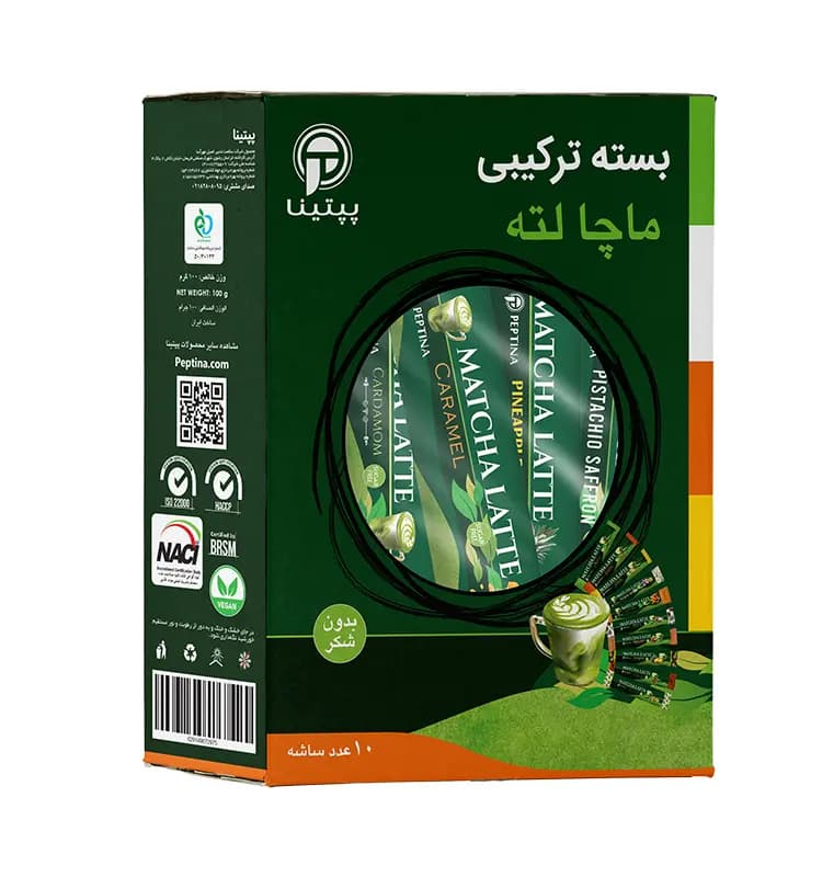 بسته ترکیبی ماچا لته پپتینا – 10 ساشه‌ای