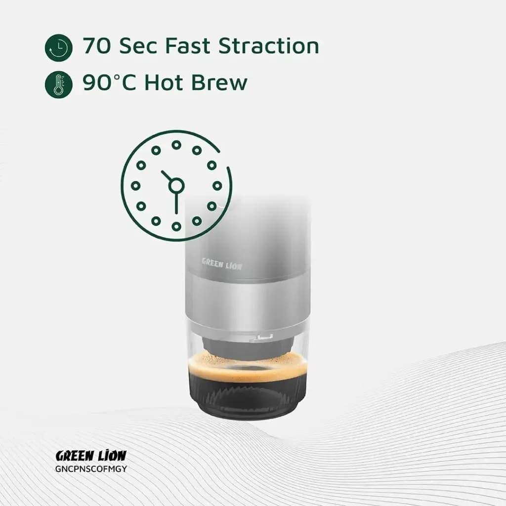 اسپرسو ساز مسافرتی گرین لاین Green Lion Campinas Portable Coffee Maker — تصویر ۲