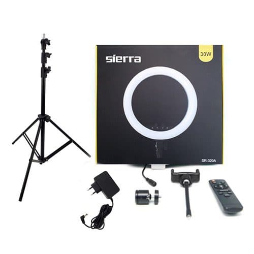 رینگ لایت سی یرا Sierra SR-320A Ring Light همراه با پایه بلند — تصویر ۷