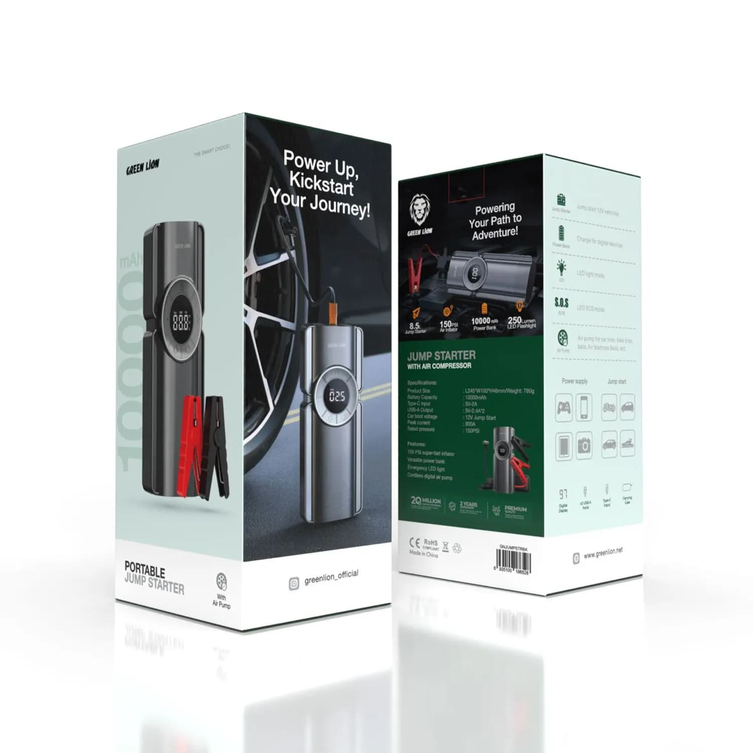 جامپ استارتر قابل حمل گرین لاین Green lion Portable Jump Starter — تصویر ۳