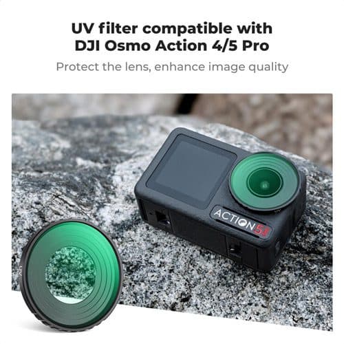 فیلتر یووی اسمو اکشن کی اند اف K&F DJI Osmo Action 5 Pro / Osmo Action 4 UV Lens — تصویر ۲