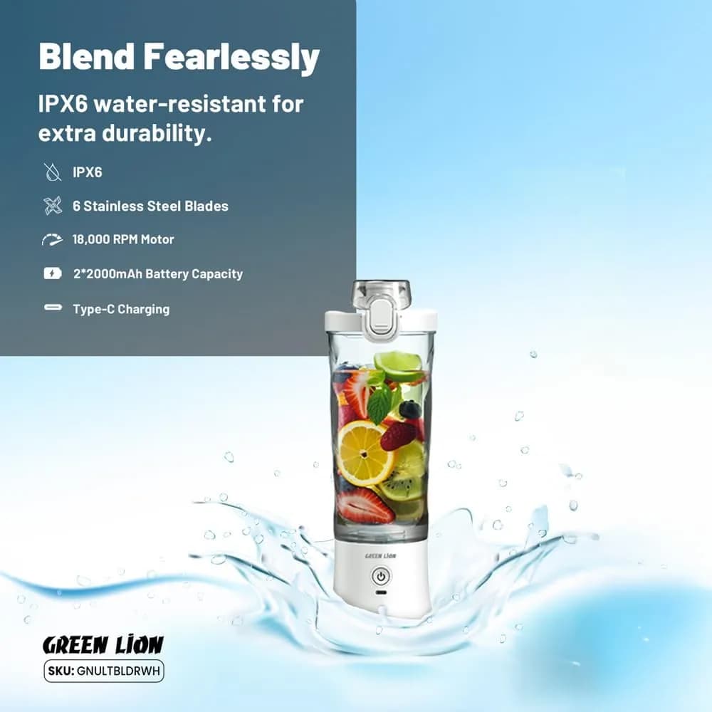 مخلوط کن اولتیمیت گرین لاین Green Lion Ultimate Blender 600ML Capacity — تصویر ۴
