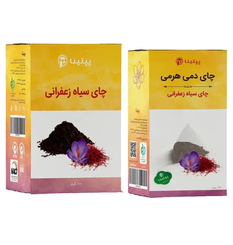 چای سیاه زعفرانی پپتینا