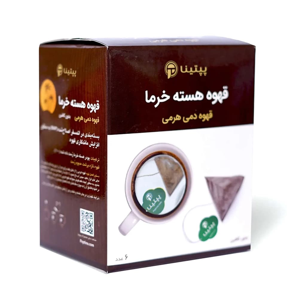 قهوه هسته خرما پپتینا بسته 6 عددی — تصویر ۲