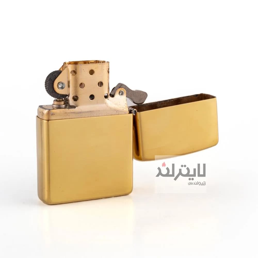 فندک زیپو مدل Brushed Brass CT003 کد 204b — تصویر ۴