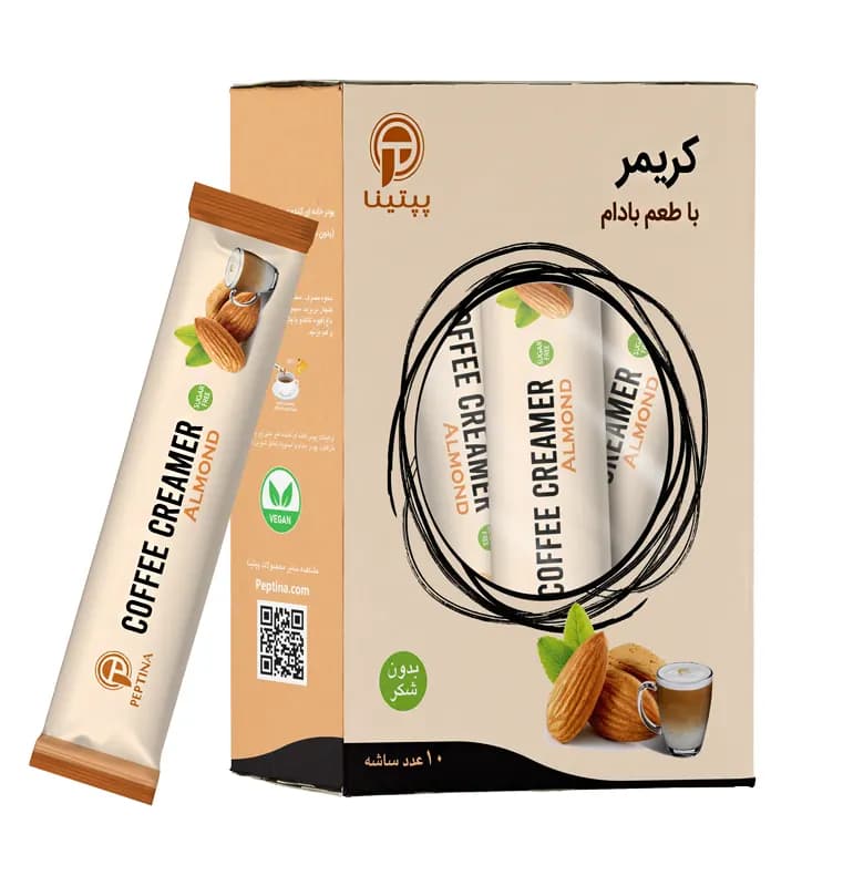 کریمر غیر لبنی با پودر شیر بادام پپتینا — تصویر ۲