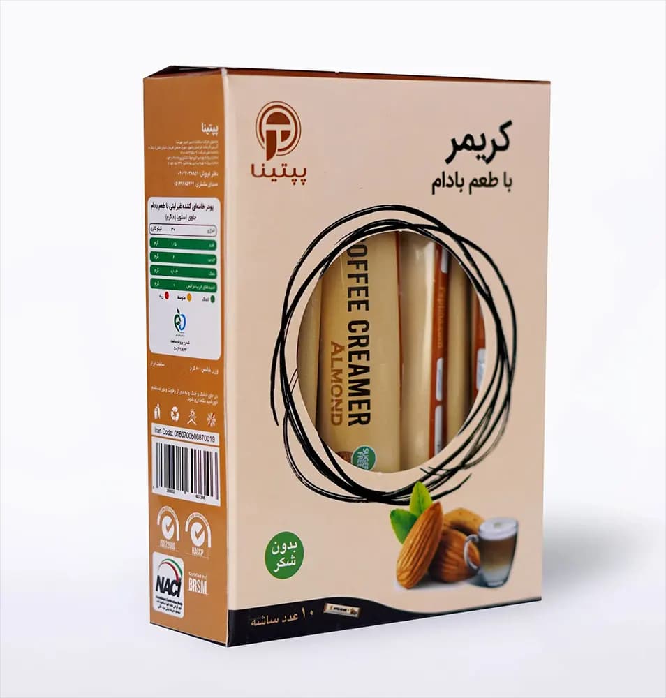 کریمر غیر لبنی با پودر شیر بادام پپتینا — تصویر ۶