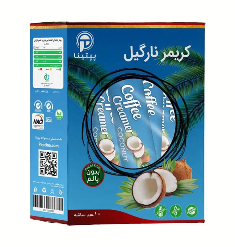 کریمر غیر لبنی با پودر شیر نارگیل پپتینا — تصویر ۲