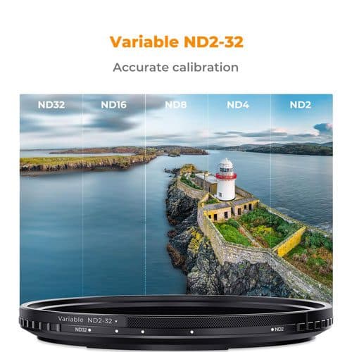 فیلتر ان دی متغیر کی اند اف K&F C Variable ND 2-32 52mm — تصویر ۲
