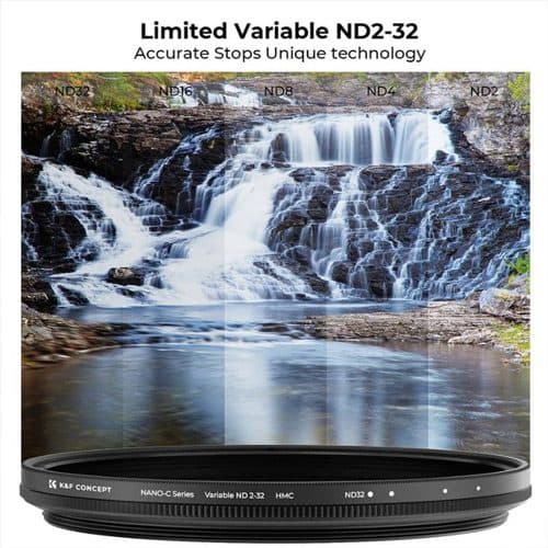 فیلتر ان دی متغیر کی اند اف K&F C Variable ND 2-32 52mm — تصویر ۴