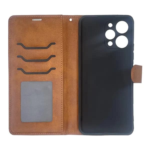 کیف چرمی کلاسوری شیائومی Redmi 12 بند دار — تصویر ۵