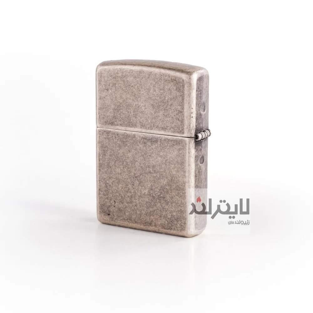 فندک زیپو مدل Classic Antique Silver Plate Marlboro 1 Side کد 121fb — تصویر ۲
