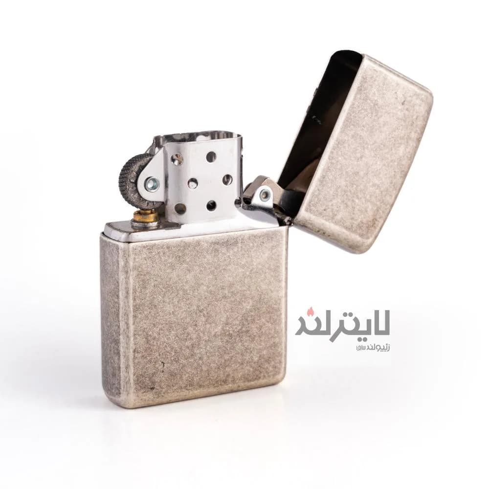فندک زیپو مدل Classic Antique Silver Plate Marlboro 1 Side کد 121fb — تصویر ۴