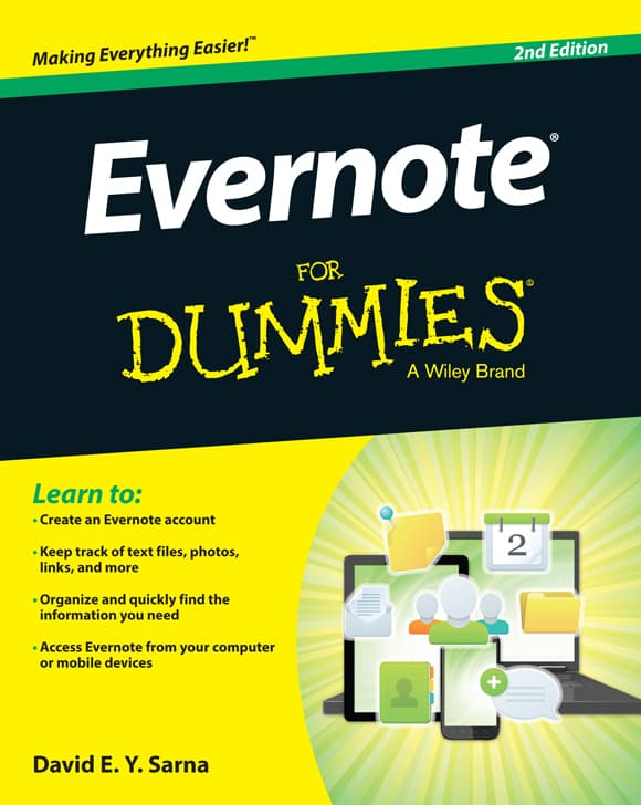کتاب Evernote For Dummies (اورنوت برای مبتدیان) نسخه انگلیسی PDF | دیوید ای. وای. سارنا