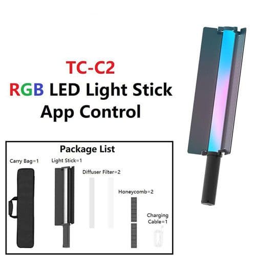 باتوم لایت نایس فوتو NiceFoto TC-C2 RGB Tube Light — تصویر ۷