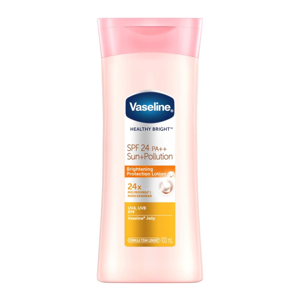 لوسیون بدن ضدآفتاب وازلین مدل Healthy Bright 24SPF حجم 100ml