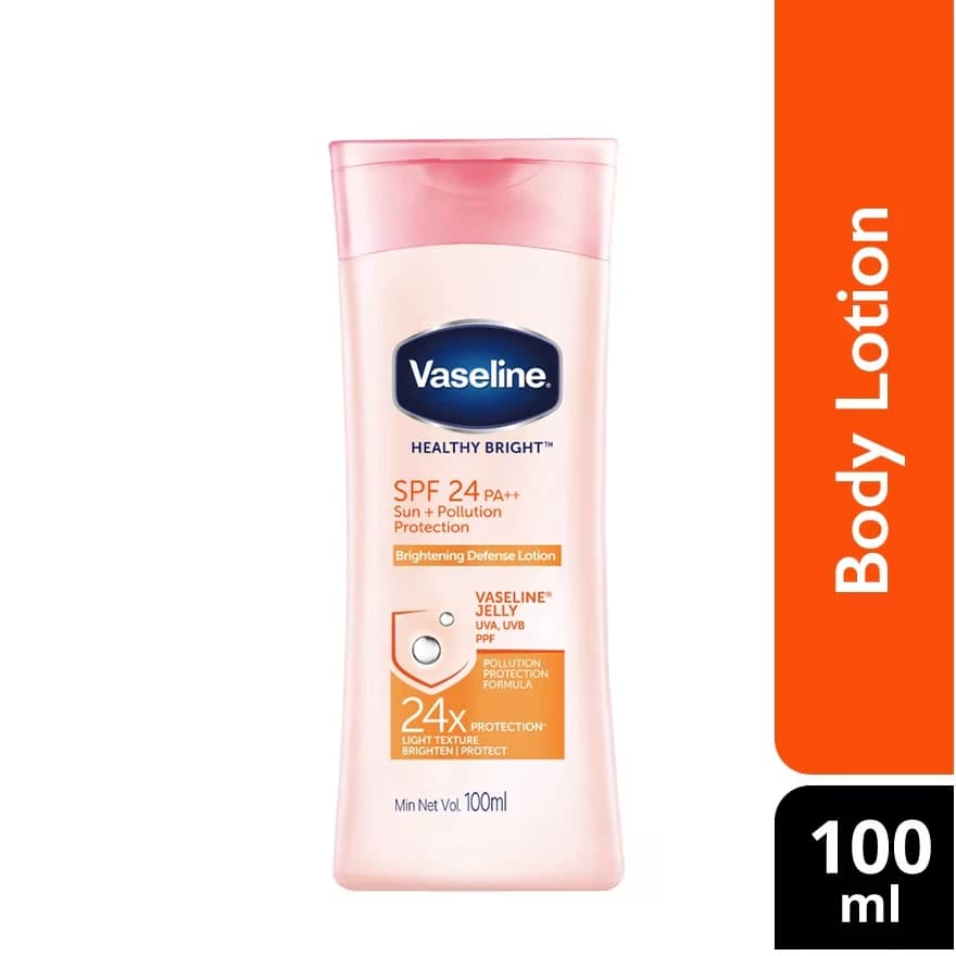 لوسیون بدن ضدآفتاب وازلین مدل Healthy Bright 24SPF حجم 100ml — تصویر ۲