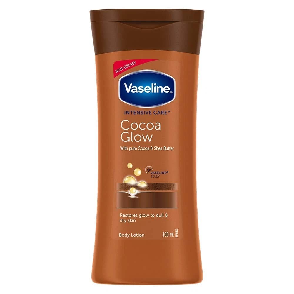 لوسیون بدن وازلین حاوی کاکائو مدل Cocoa Glow حجم 100ml