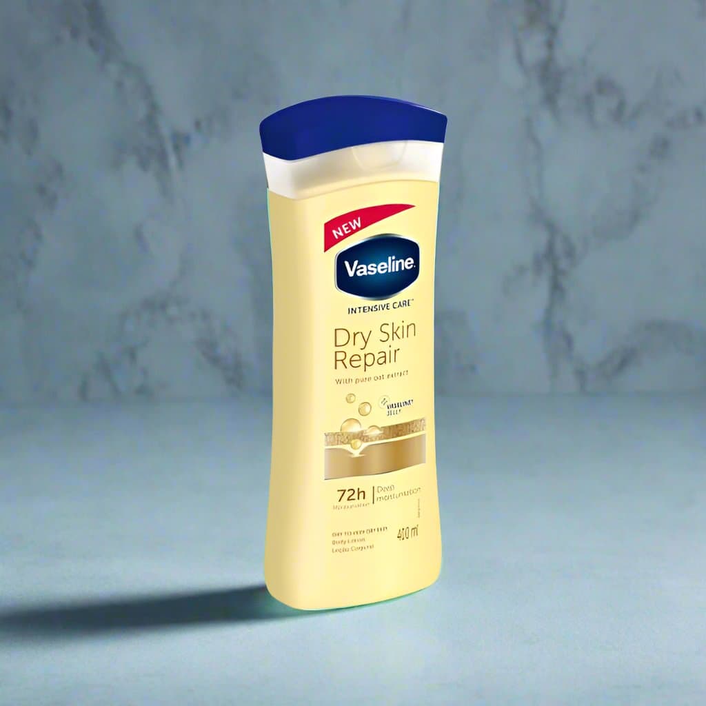 لوسیون بدن ترمیم‌کننده پوست خشک وازلین مدل dry skin repair حجم 400ml — تصویر ۲