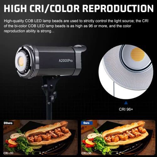 نور ویدیویی وای جی بی Yjbei A200XPro COB Video Light — تصویر ۵