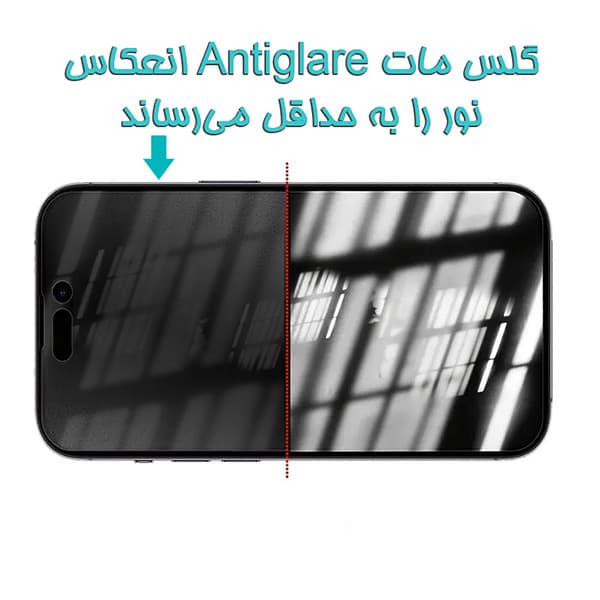 گلس مات آیفون 13 پرو مکس/14 پلاس مدل (Anti Glare 001) — تصویر ۵
