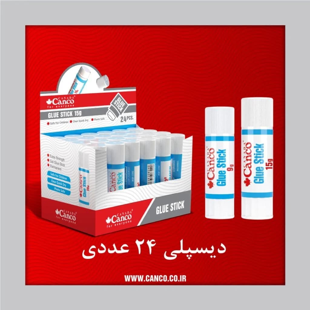 چسب ماتیکی 9 گرم 24 عددی کنکو
