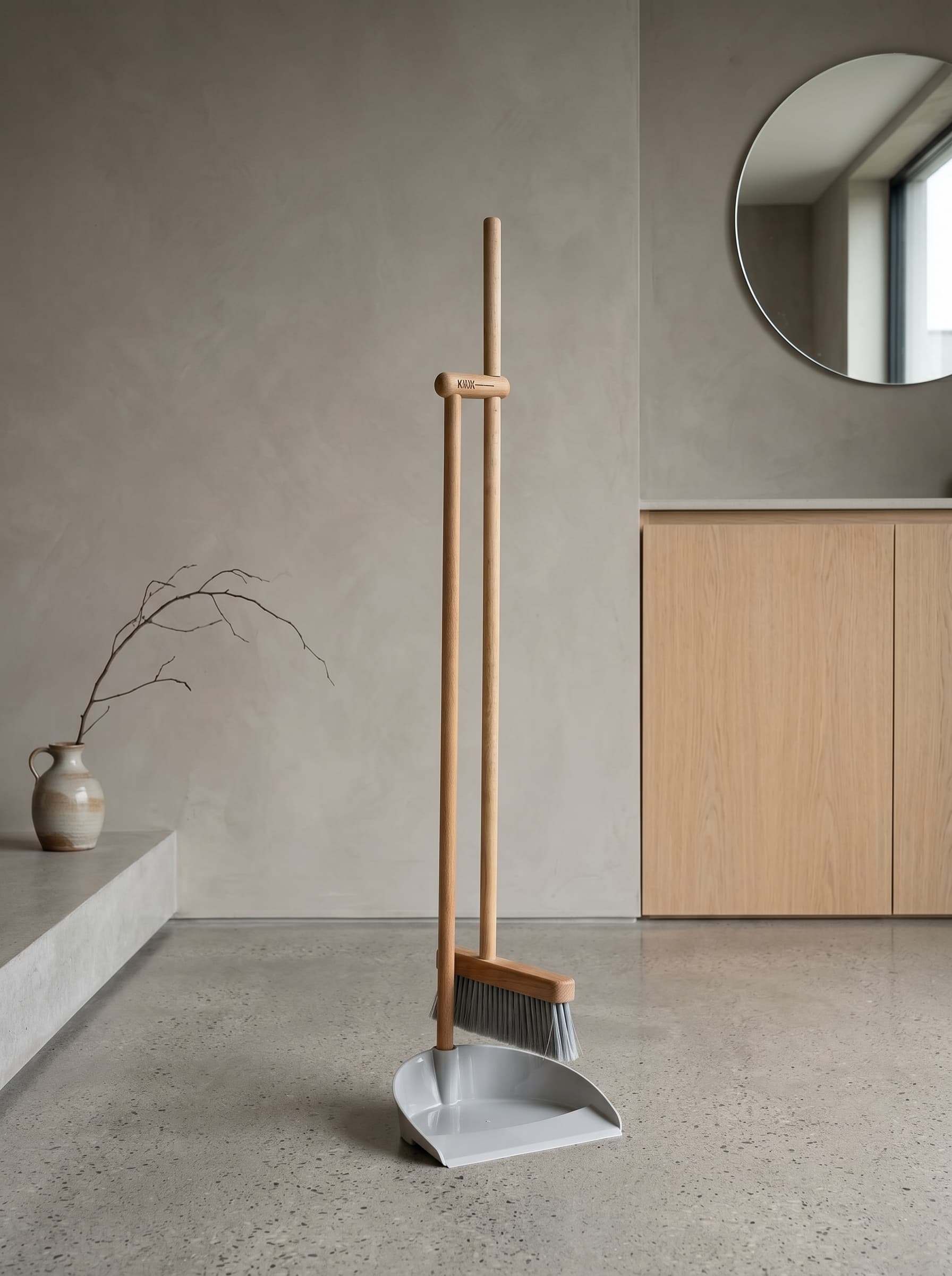 جارو خاک انداز طرح ZARA HOME رنگ طوسی