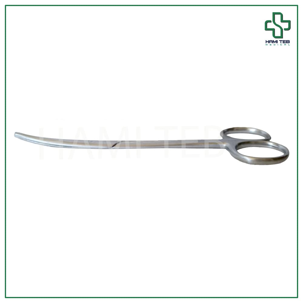 قیچی جراحی متز 12 سانت سر کج استیل