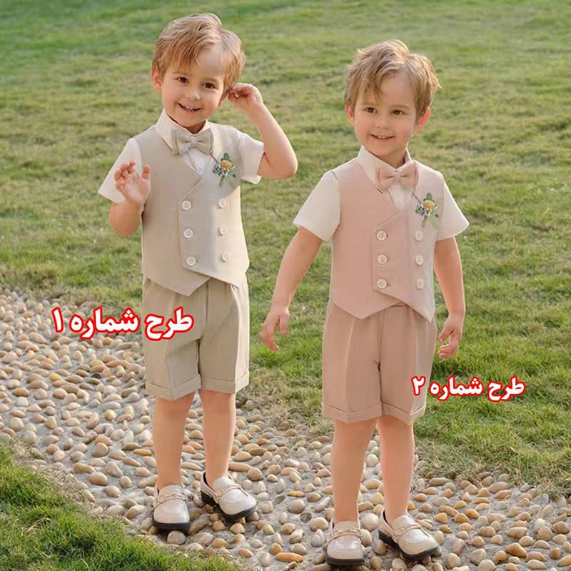 ست لباس مجلسی بچگانه پسرانه طرح لئونارد 5 تکه — تصویر ۸