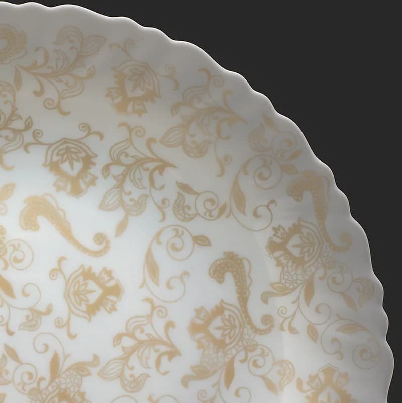 سرویس 25 پارچه اپال طرح 28007-کرم — تصویر ۲