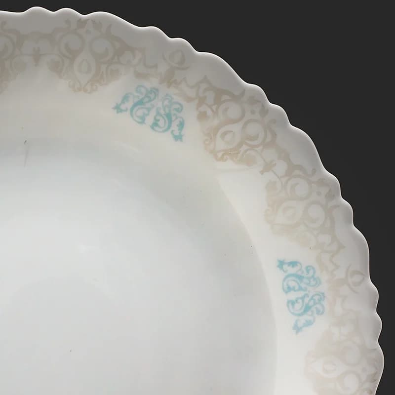 سرویس 25 پارچه اپال طرح 28005-آبی-متال-سفید — تصویر ۲