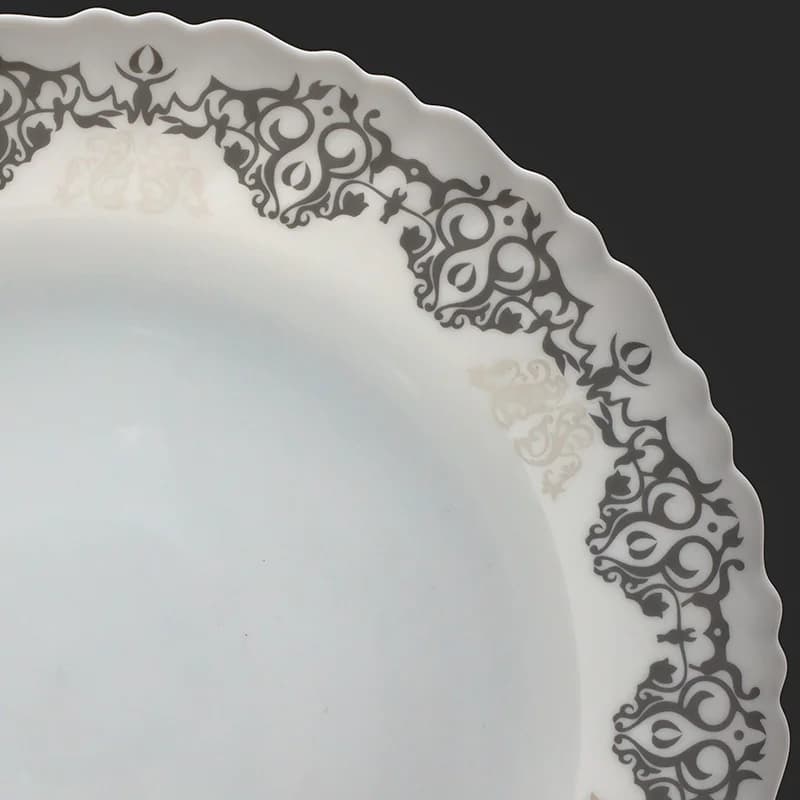 سرویس 25 پارچه اپال طرح 28005-خاکستری-متال-سفید — تصویر ۲