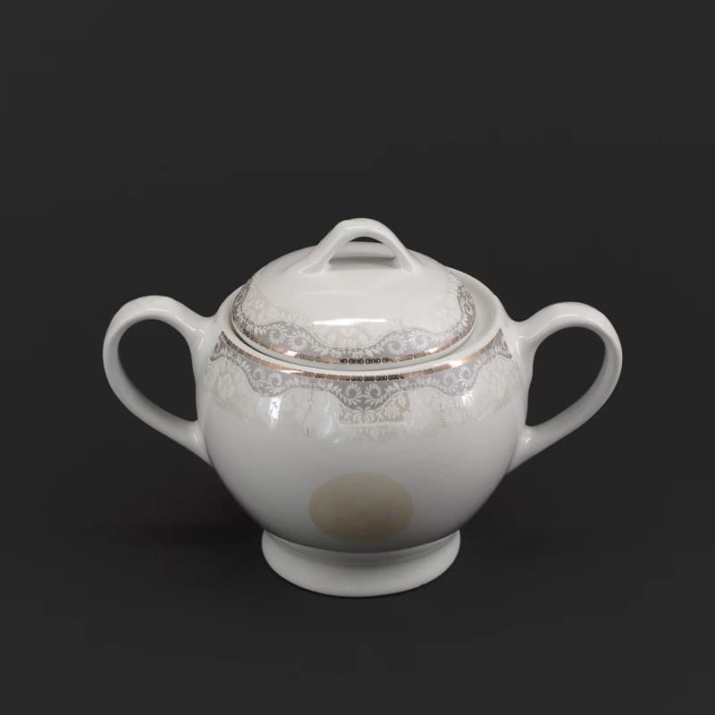 سرویس چای خوری 17 پارچه چینی مقصود طرح زینا — تصویر ۴