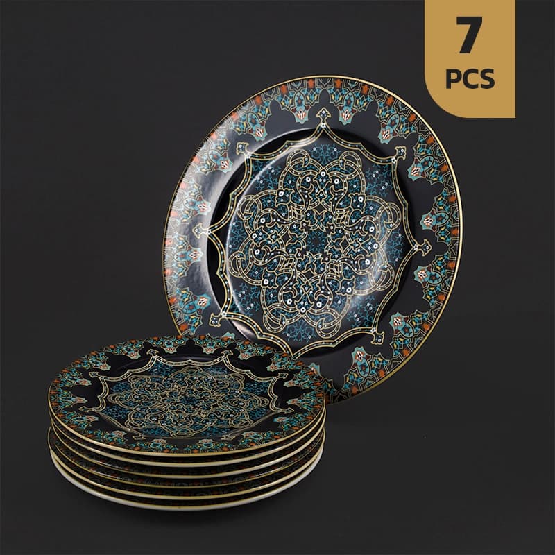 سرویس میوه خوری 7 پارچه چینی مقصود طرح ماه پری