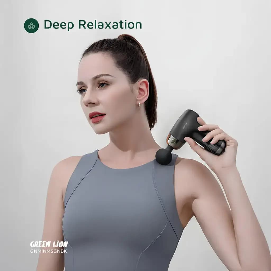 ماساژور تفنگی مینی مدل گرین لاین Green Lion Mini Massage Gun 6 Speed Levels — تصویر ۵