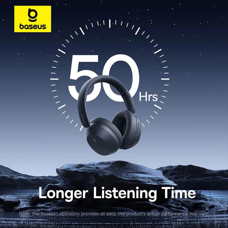 هدست بلوتوثی بیسوس Baseus super Bass 35 Max Wireless Headphones — تصویر ۷