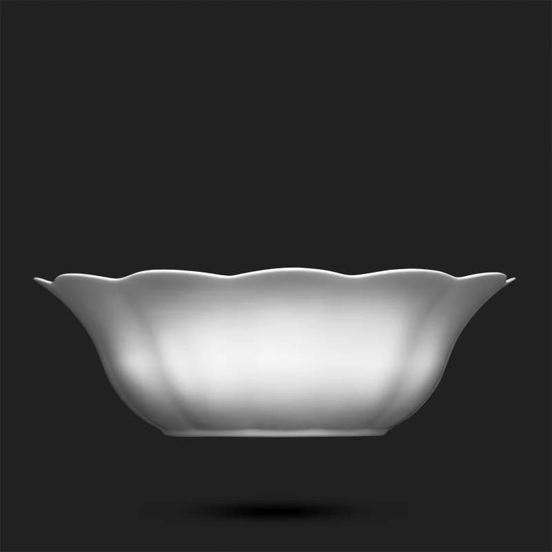 سرویس 26 پارچه اپال سفید مدل نیلوفری — تصویر ۳