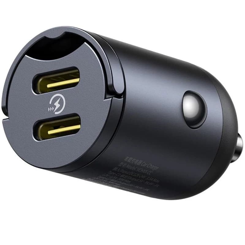 شارژر فندکی دو پورت 30 وات بیسوس Baseus Tiny Star C+C Mini Car Charger VCHXX-CC — تصویر ۳