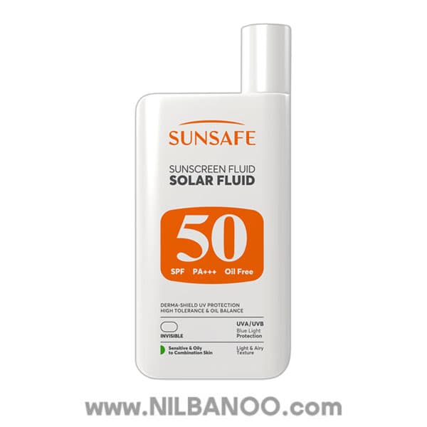 ضد آفتاب سان سیف مدل Solar Fluid مناسب پوست چرب حجم 55 میل