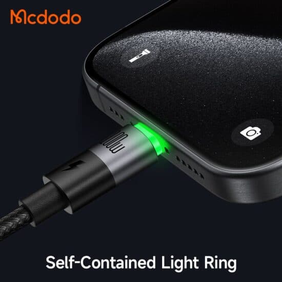 کابل تایپ سی به تایپ سی و لایتنینگ 100 وات 1.5 متری مک دودو MCDODO CA-6700 — تصویر ۸
