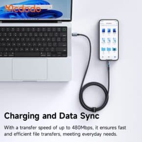 کابل شارژ سریع تایپ سی به تایپ سی 100 وات 5 آمپر مک دودو مدل MCDODO CA-8200 طول 1.2متر — تصویر ۵