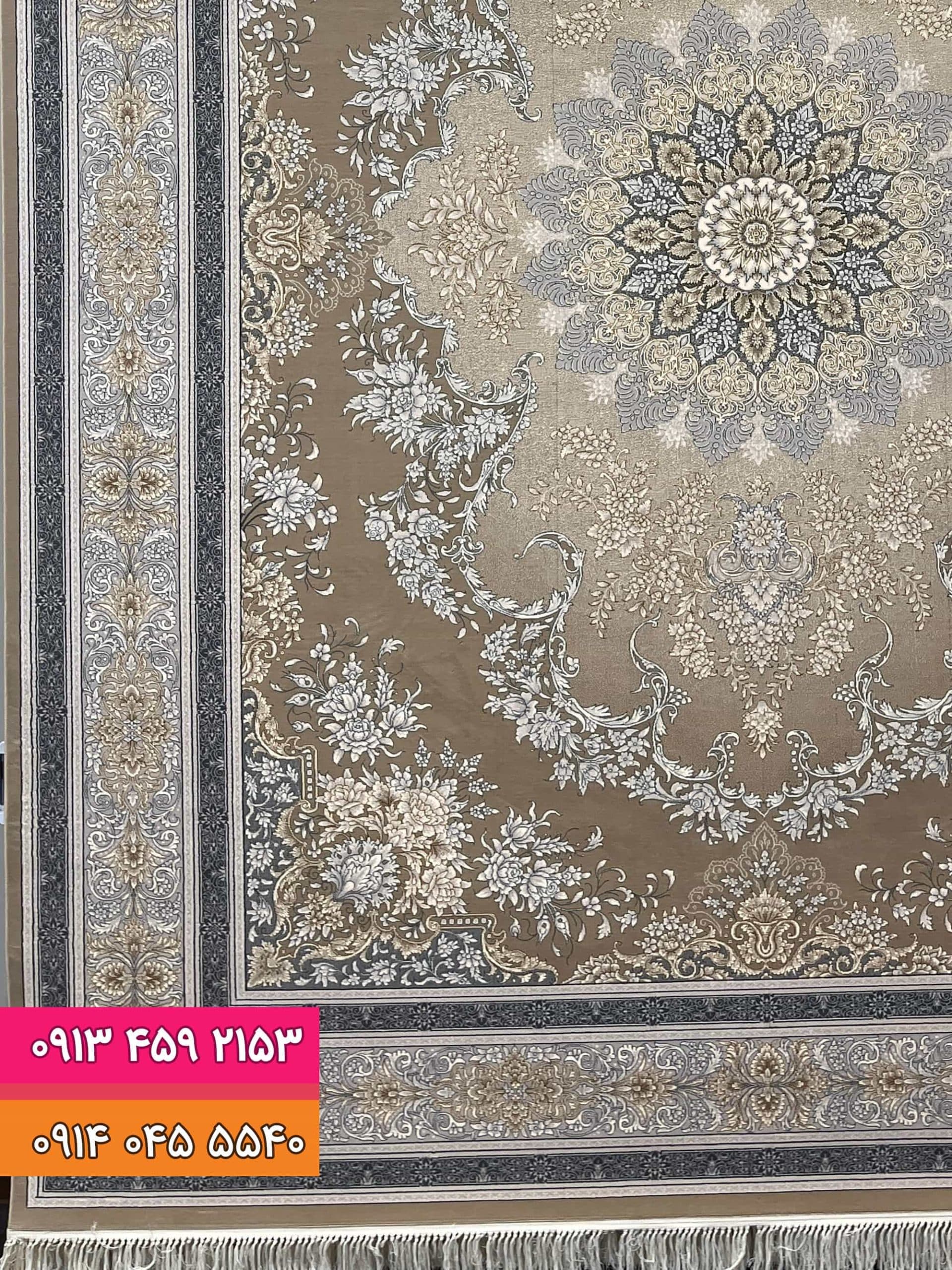 فرش طرح 1135 زمینه خاکی — تصویر ۲