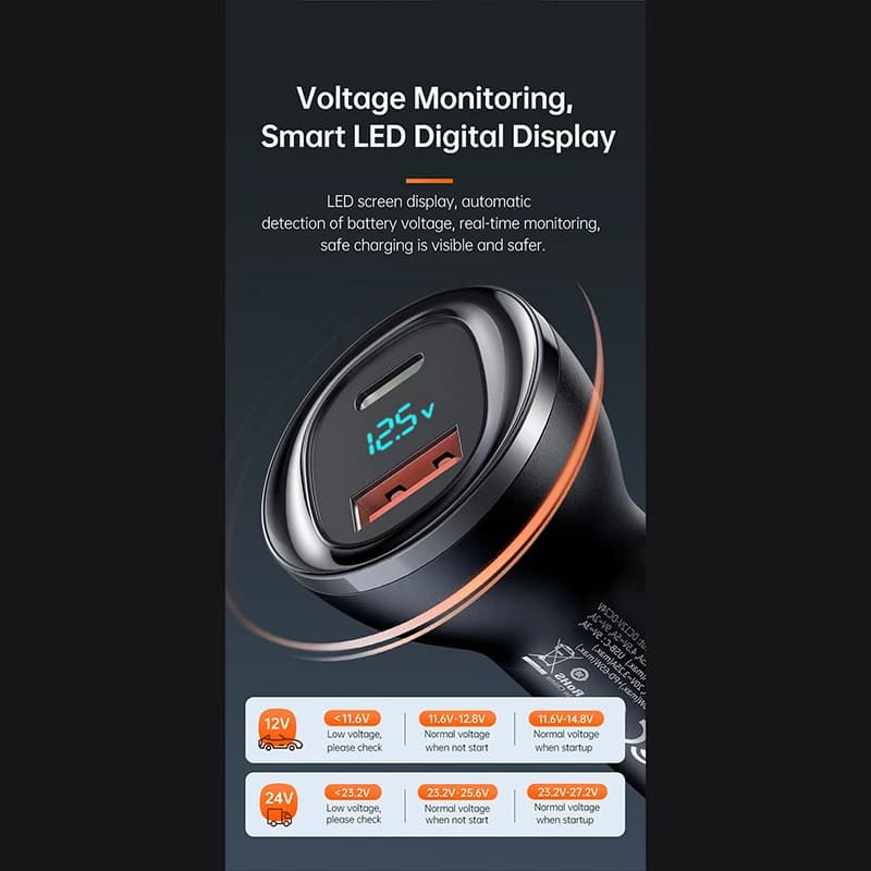 شارژر فندکی USB-A مک دودو مدل Mcdodo CC-567 — تصویر ۵