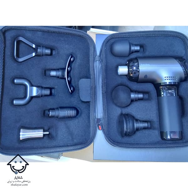 ماساژور تفنگی حرفه ای برند Beoka مدل TI PRO MAX شارژی — تصویر ۳