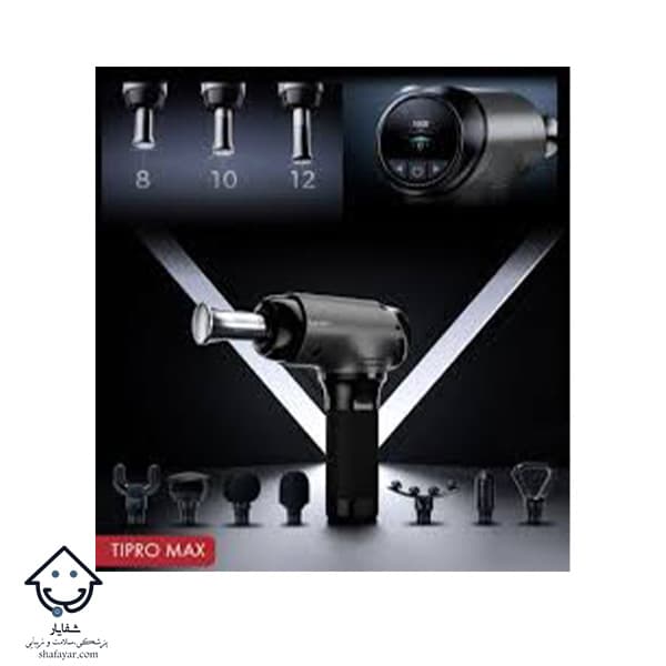 ماساژور تفنگی حرفه ای برند Beoka مدل TI PRO MAX شارژی — تصویر ۴