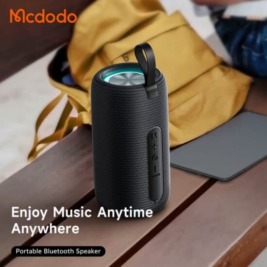 اسپیکر بلوتوثی قابل حمل مک دودو مدل MCDODO BS-1410 بهمراه رقص نور MCDODO BS-141 Portable Wireless Speaker with Colorful Lights — تصویر ۶