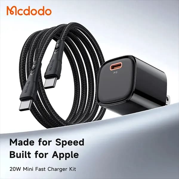 کابل و شارژر 20 وات مک دودو مدل CH-469 Mcdodo CH-469 PD 3A Wall Charger — تصویر ۵