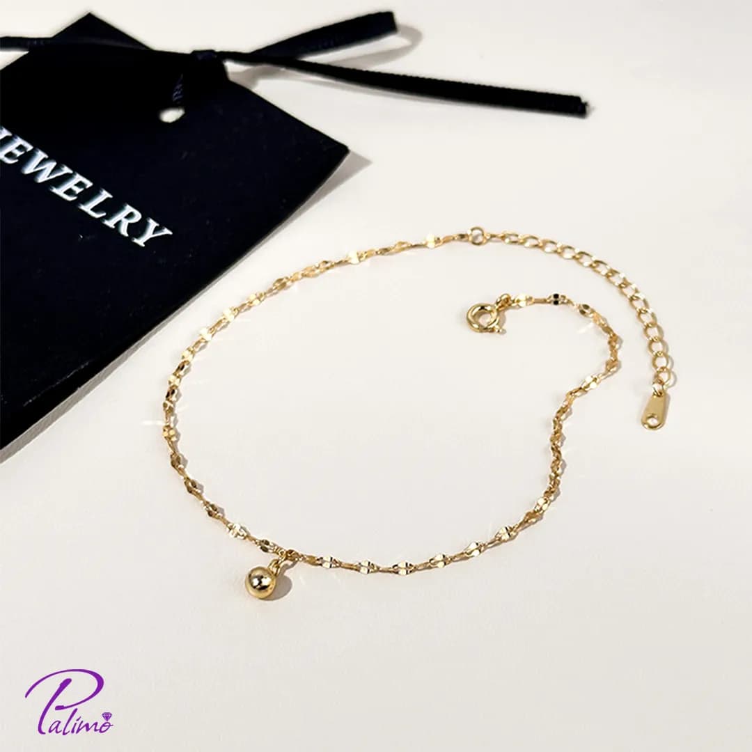 پابند نقره تیفانی تک گوی B2209 با روکش طلای 18 عیار — تصویر ۴