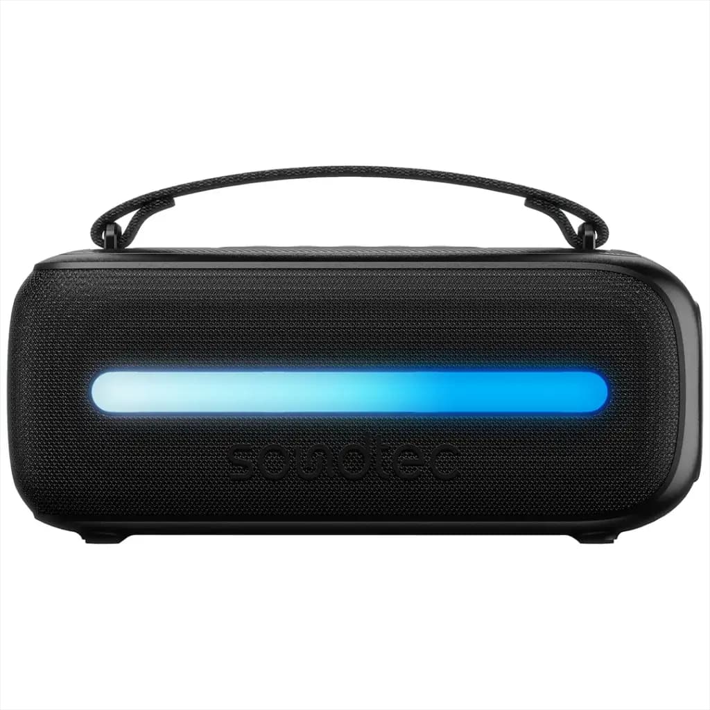 اسپیکر بلوتوثی قابل حمل با نورپردازی RGB پرودو مدل Porodo Soundtec Gala Lite PDSTGW40BBK — تصویر ۳